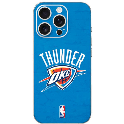 NBA OKC Thunder Distressed iPhone 16 Pro Skin